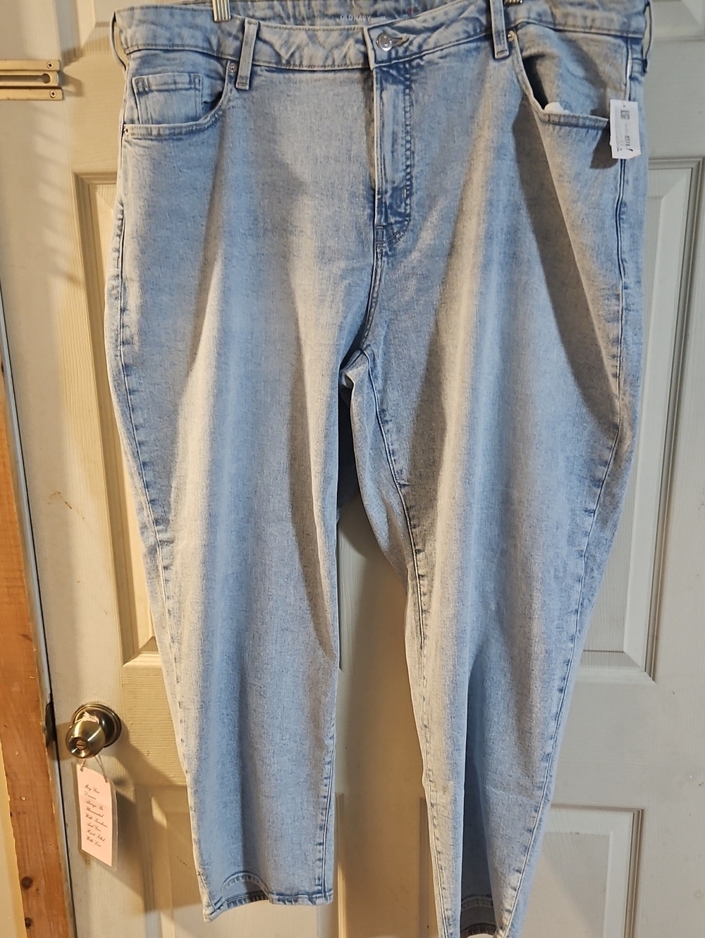 OLD NAVY CURVY High-Waisted OG LOOSE JEANS: NEW WITH TAGS/DEFECT: SIZE 22